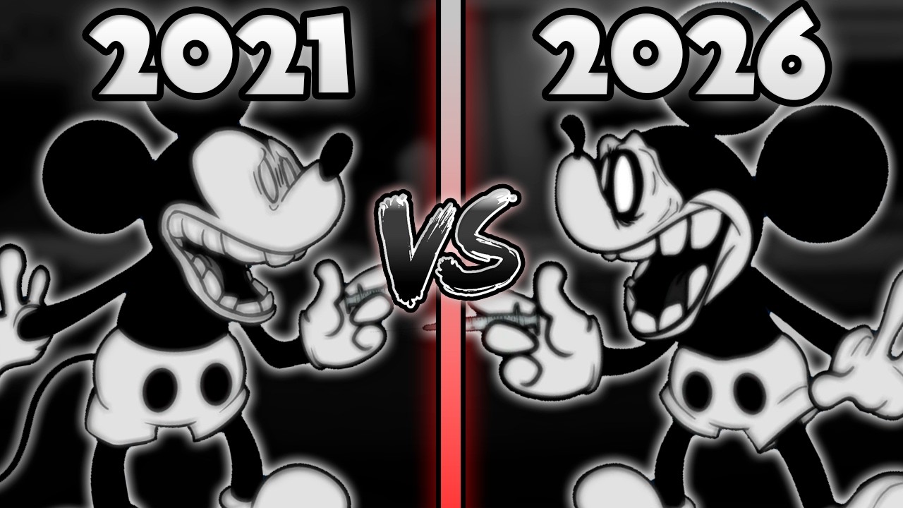 FNF': Wednesday's Infidelity Part 2 - Unknown Suffering (Old Vs New) (mickey 3rd song og vs remake)