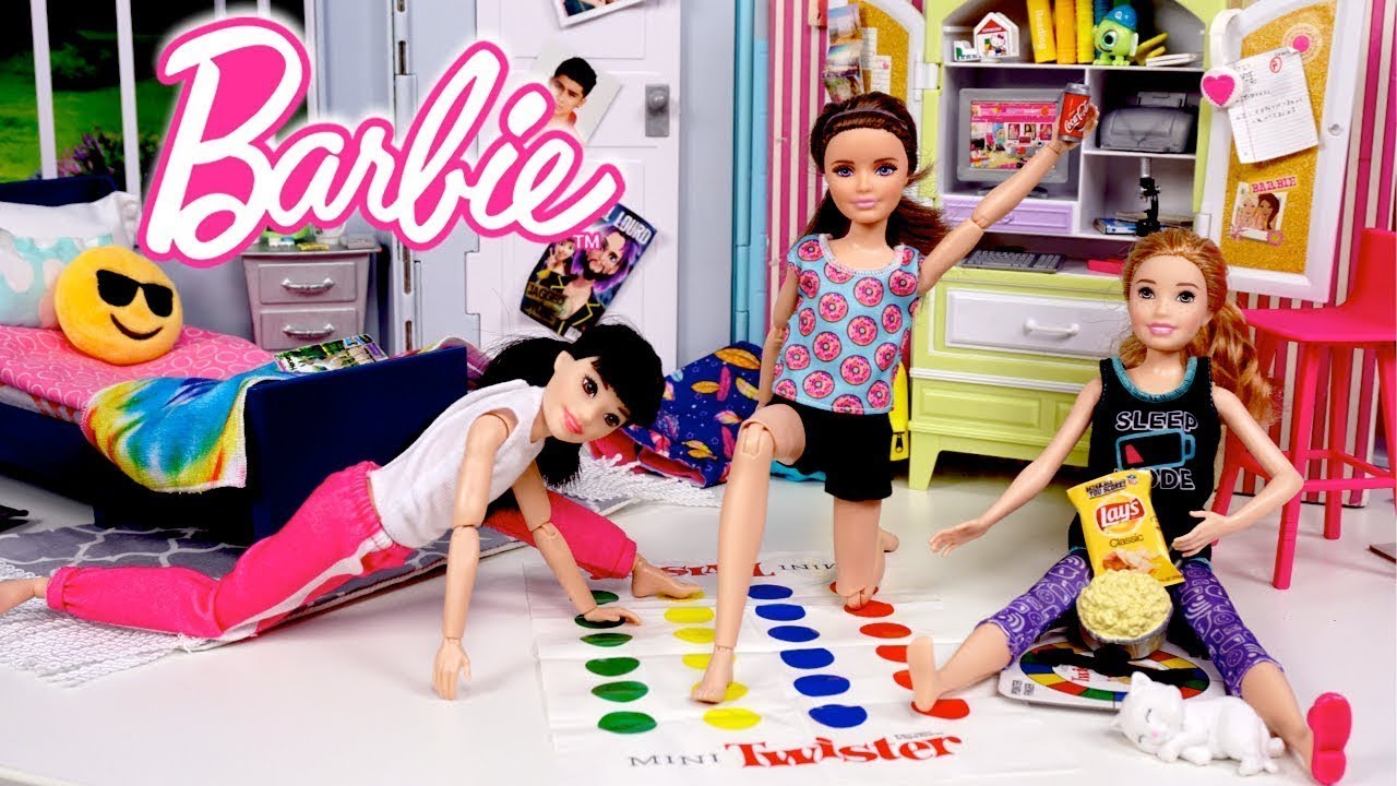 Barbie Dolls School Morning & Night Routine and Sleepover