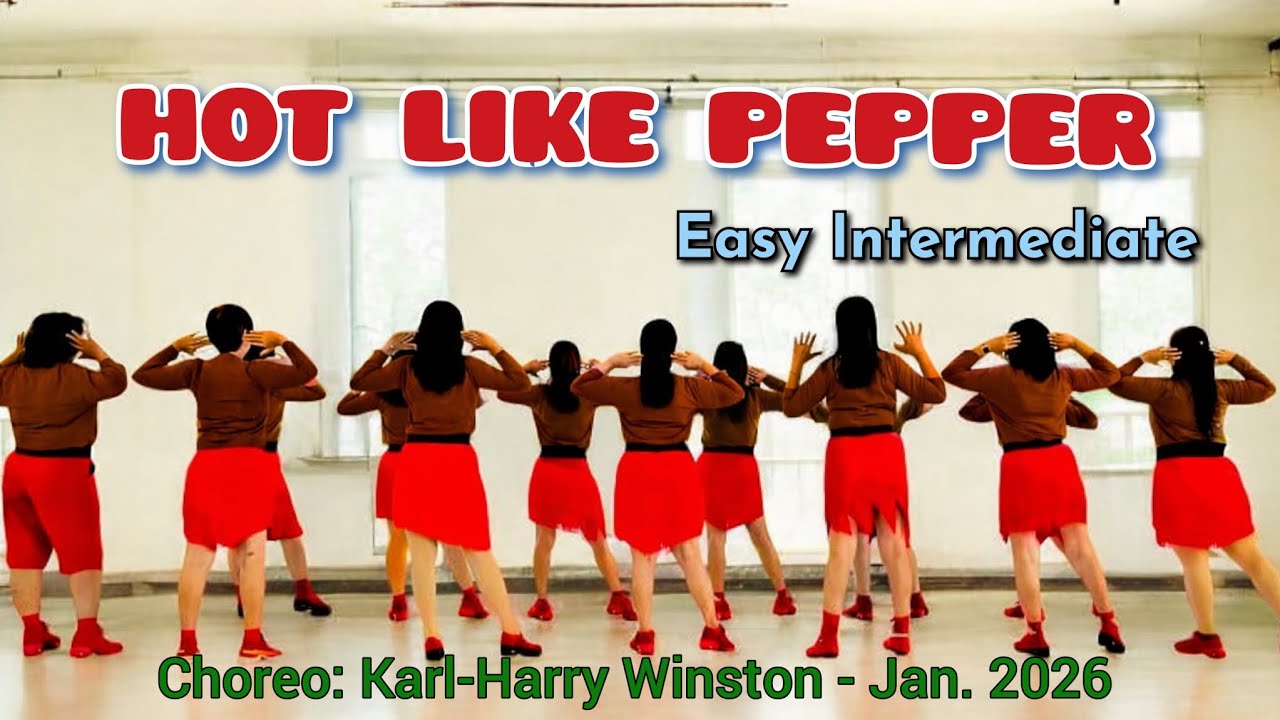 Hot Like Pepper  | Line Dance | Easy Intermediate | Glowing 