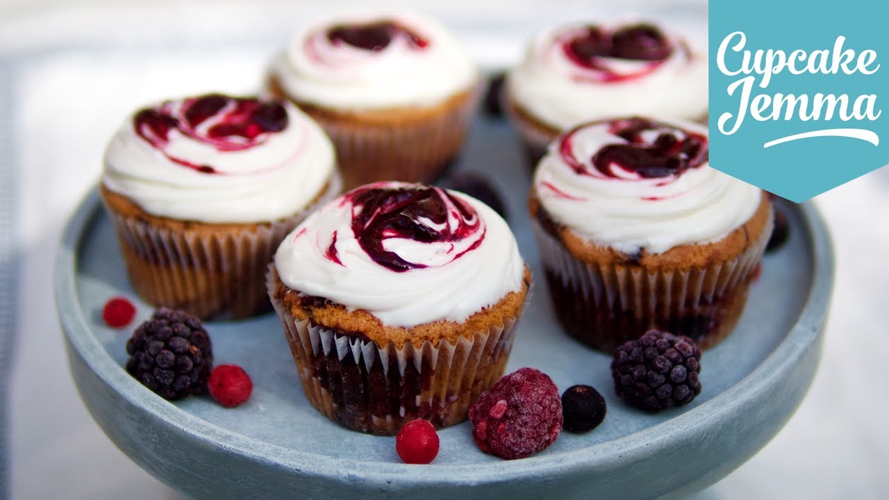 Gluten Free Cupcake Recipe! Summer Fruit cupcakes | Cupcake Jemma