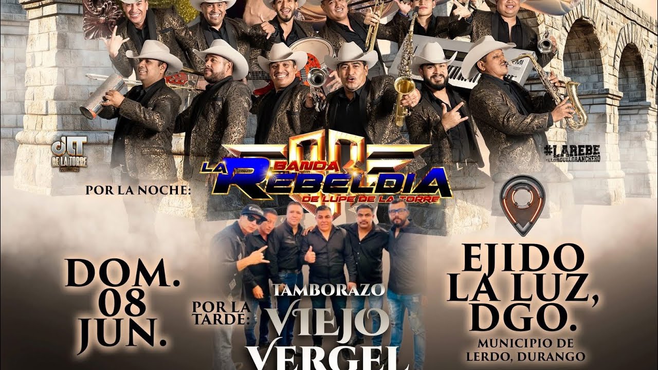 Banda la rebeldía en vivo ejido la luz Dgo #SE_PRENDE_EL_CERRO🔥🔥