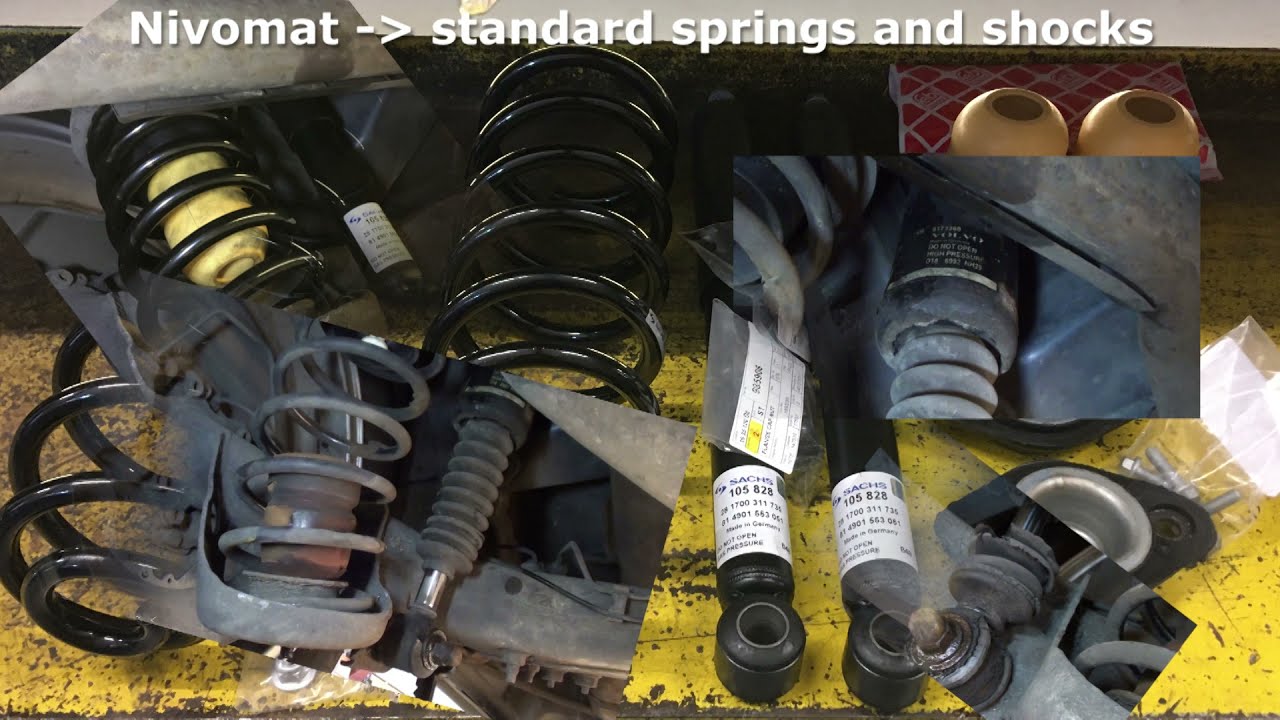 Volvo V70 Classic Nivomat conversion to standard shocks and springs (replacement)