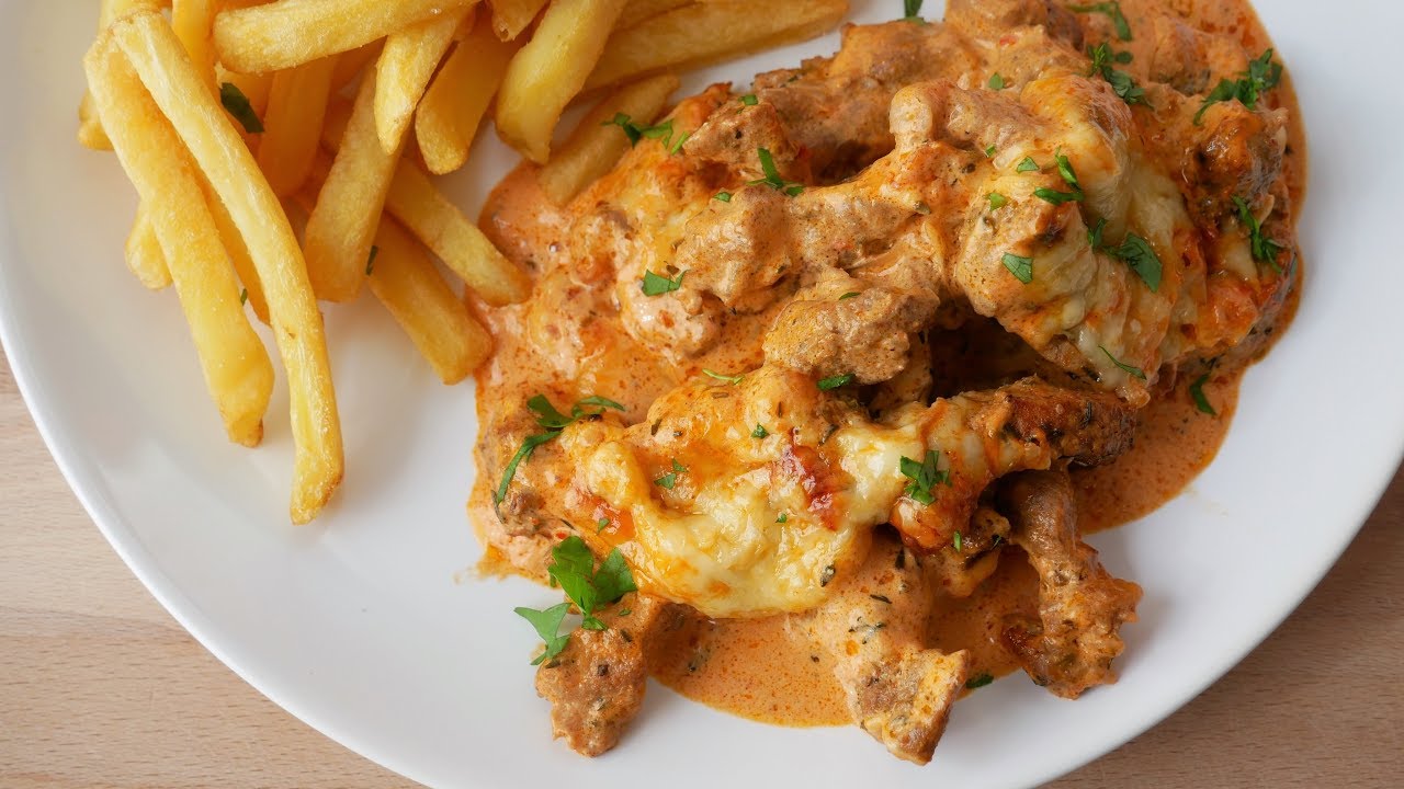 Gyros in Metaxasauce Selber Machen (Rezept) || Greek Gyros with Metaxa Sauce (Recipe) || [ENG SUBS]