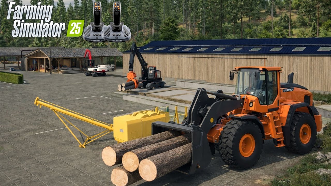 I Built My DREAM FORESTRY SAWMILL! 🌲🏭 Full Production, Pellets & Mega Garages | FS25