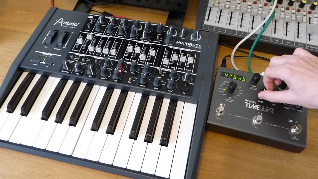 Arturia Minibrute & Strymon Timeline