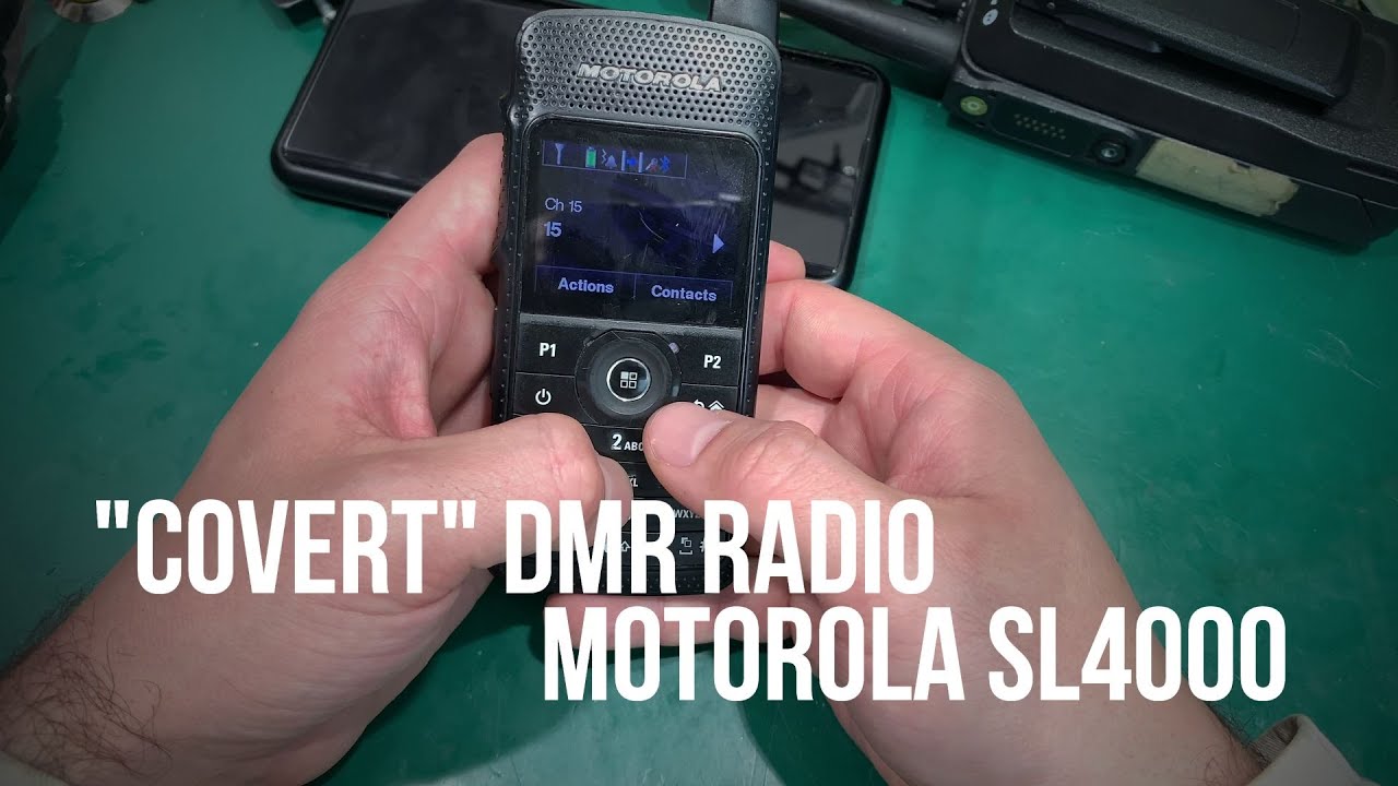 Concealed DMR radio (?)  Motorola SL4000  UHF