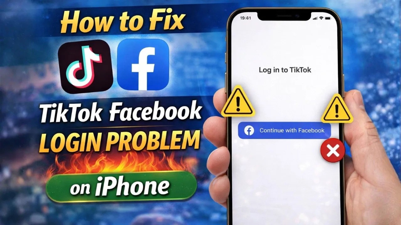 Как исправить проблему с входом в TikTok и Facebook на iPhone