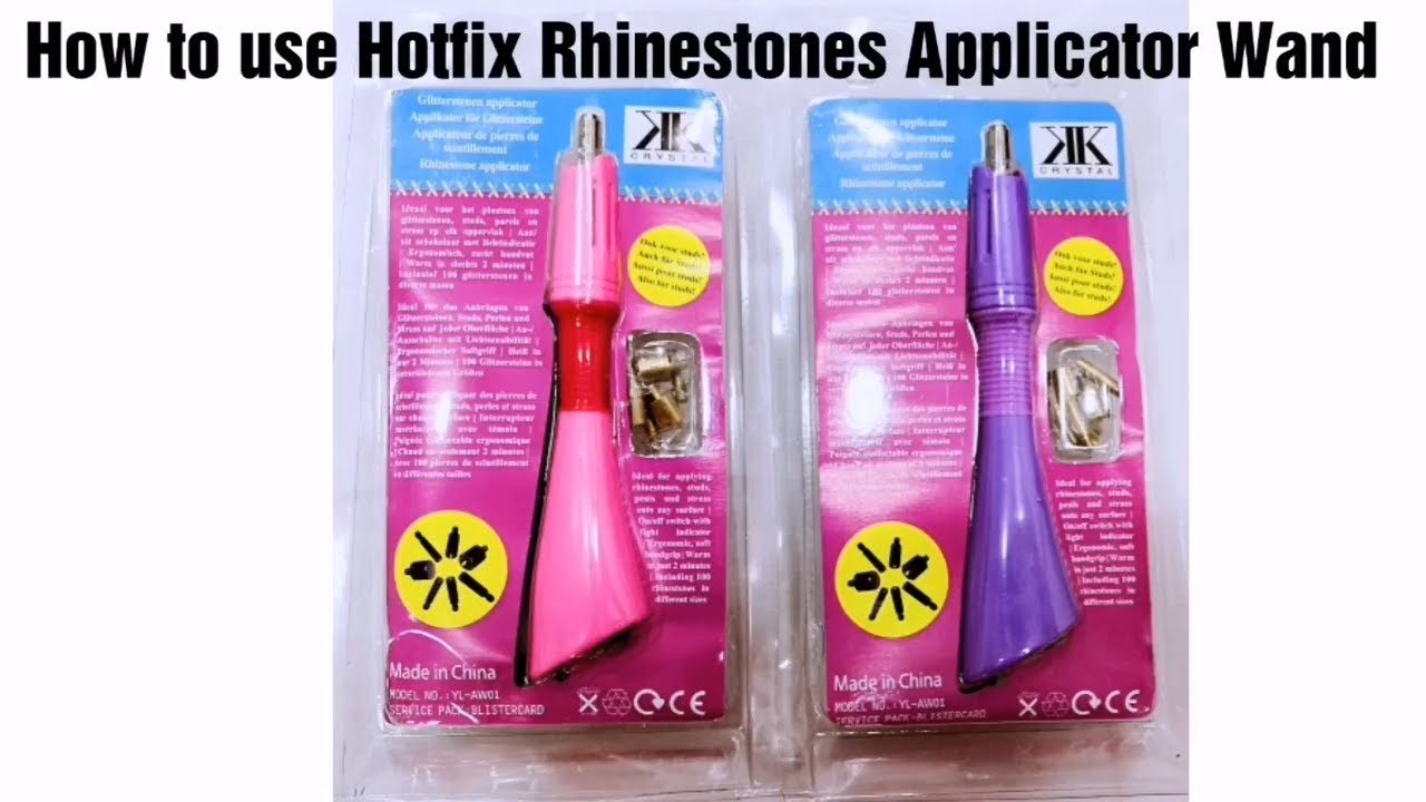 How to use Hotfix Rhinestones Applicator Wand