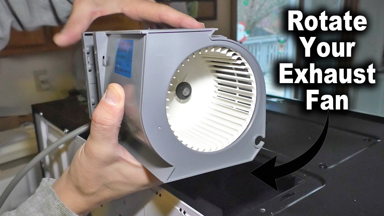 How to Change Direction of Microwave Exhaust Vent Blower Fan | Frigidaire Gallery GMOS1962AF