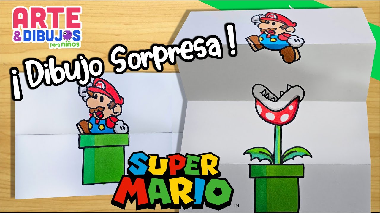 Como dibujar A MARIO BROS | DIBUJO SORPRESA | Arte y Dibujos para Niños