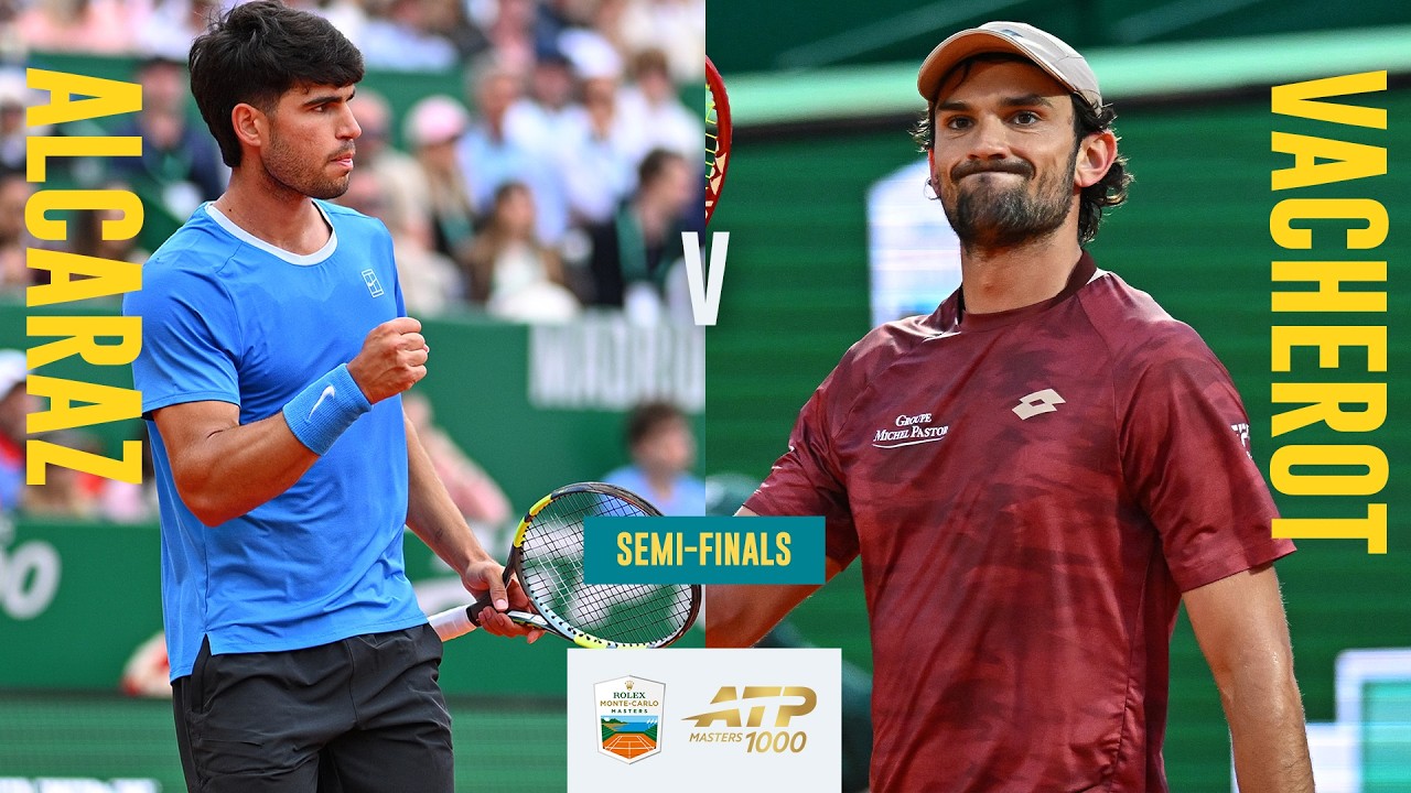 Carloc Alcaraz vs Valentin Vacherot Semi-Final Match Highlights 💪 | Rolex Monte-Carlo Masters 2026