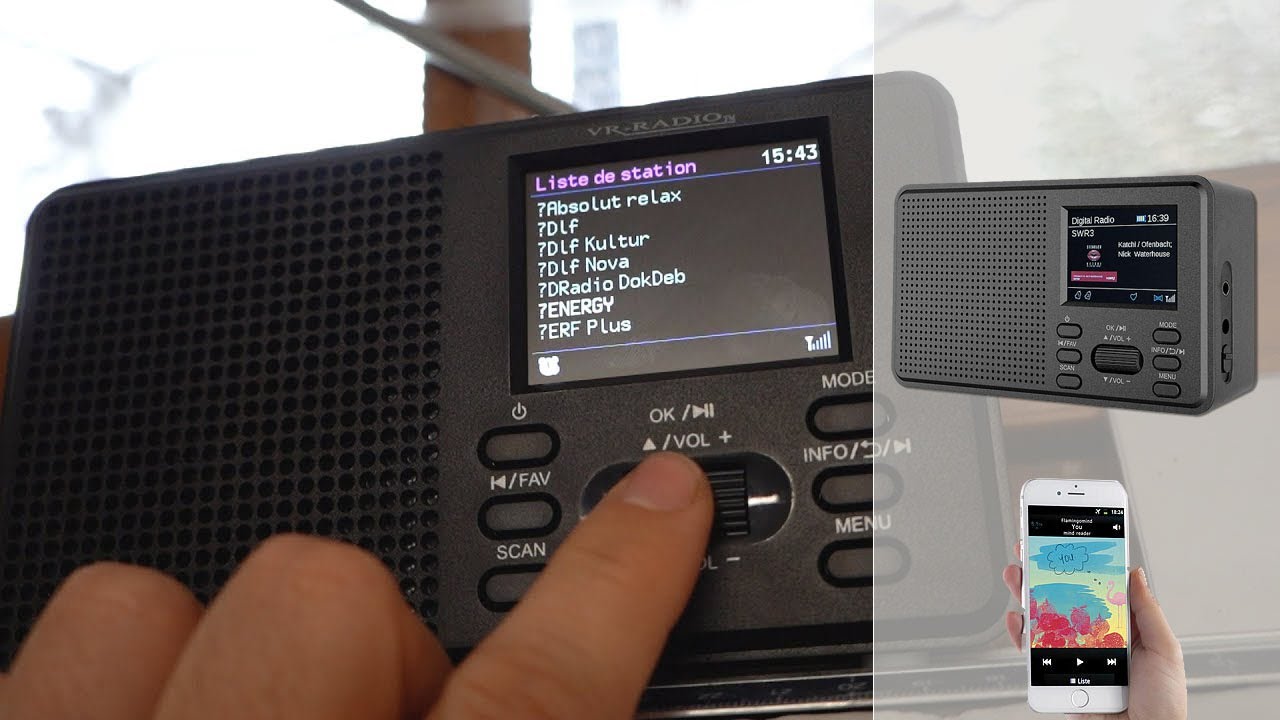 Radio num&eacute;rique DAB+/FM avec bluetooth DOR-225 [PEARLTV.FR]