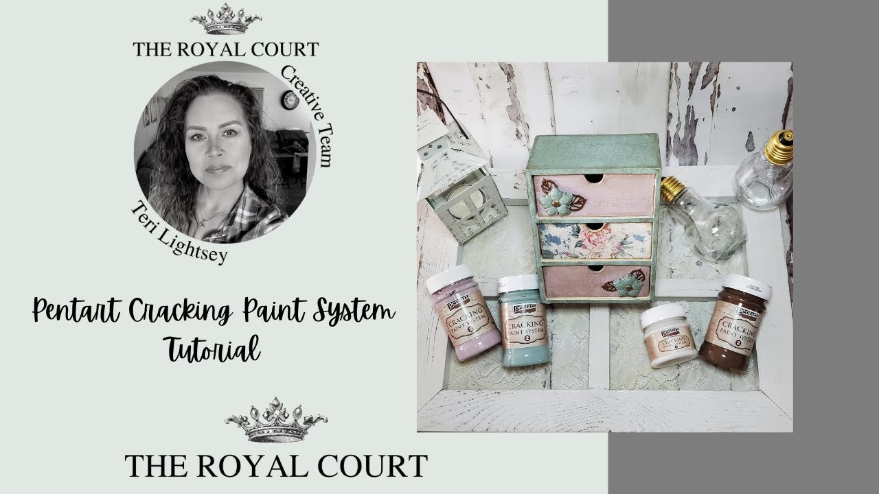Pentart Cracking Paint System Tutorial