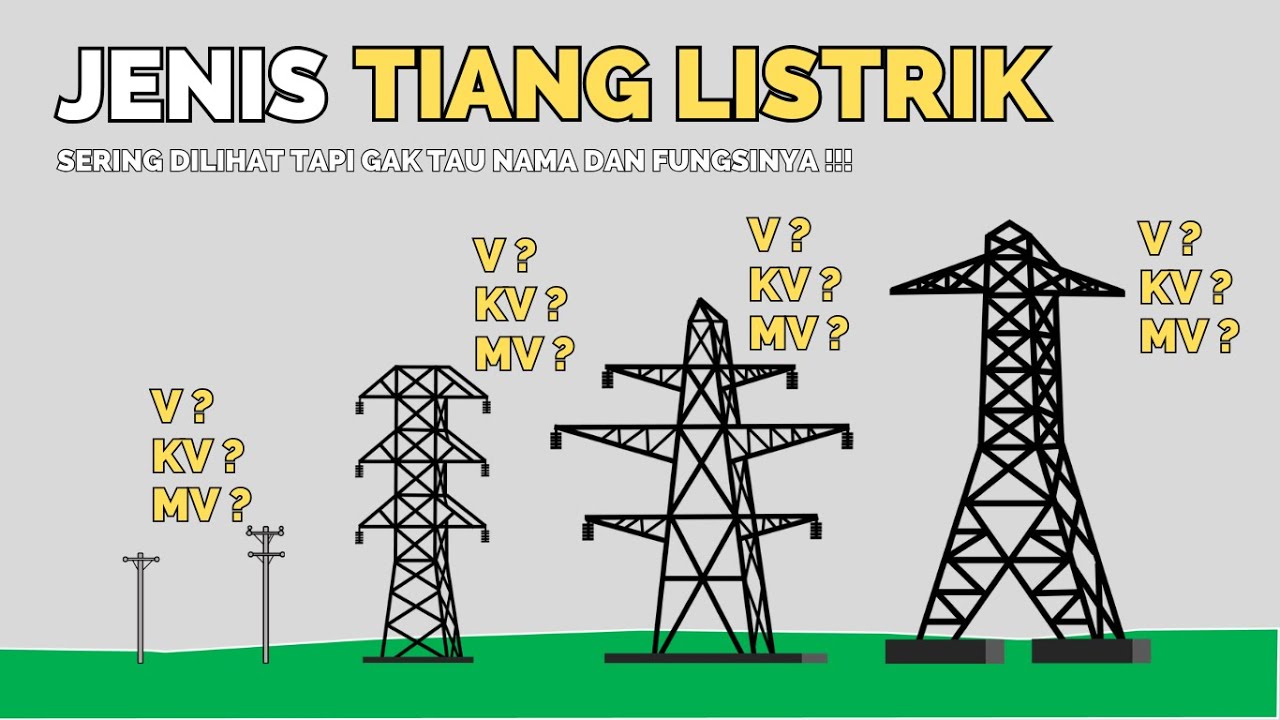 JENIS TIANG LISTRIK | TOWER SUTT SUTET SUTTAS