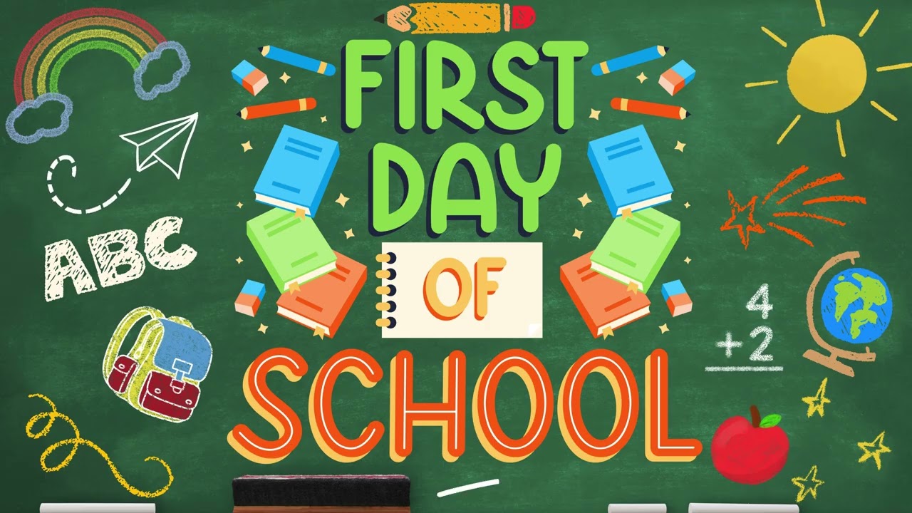 2H First Day of School Day 1 🎒 No Sound Silent Classroom Background  Ambience Screensaver
