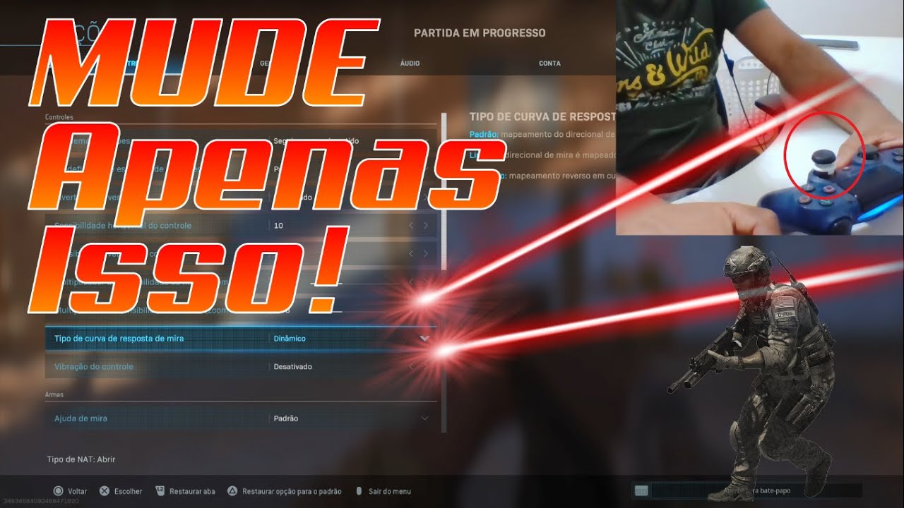 #CALL OF DUTY MODERN WARFARE #DICAS SIMPLES DE MELHOR MIRA 100% DE PRECISÃO PS4/XBOX ONE /FAÇA ISSO!