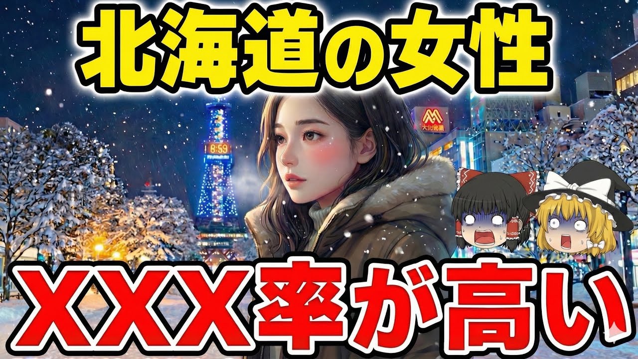 北海道の女性は〇〇率が日本一！？他県民が驚く特徴ランキングTOP10【ゆっくり解説】