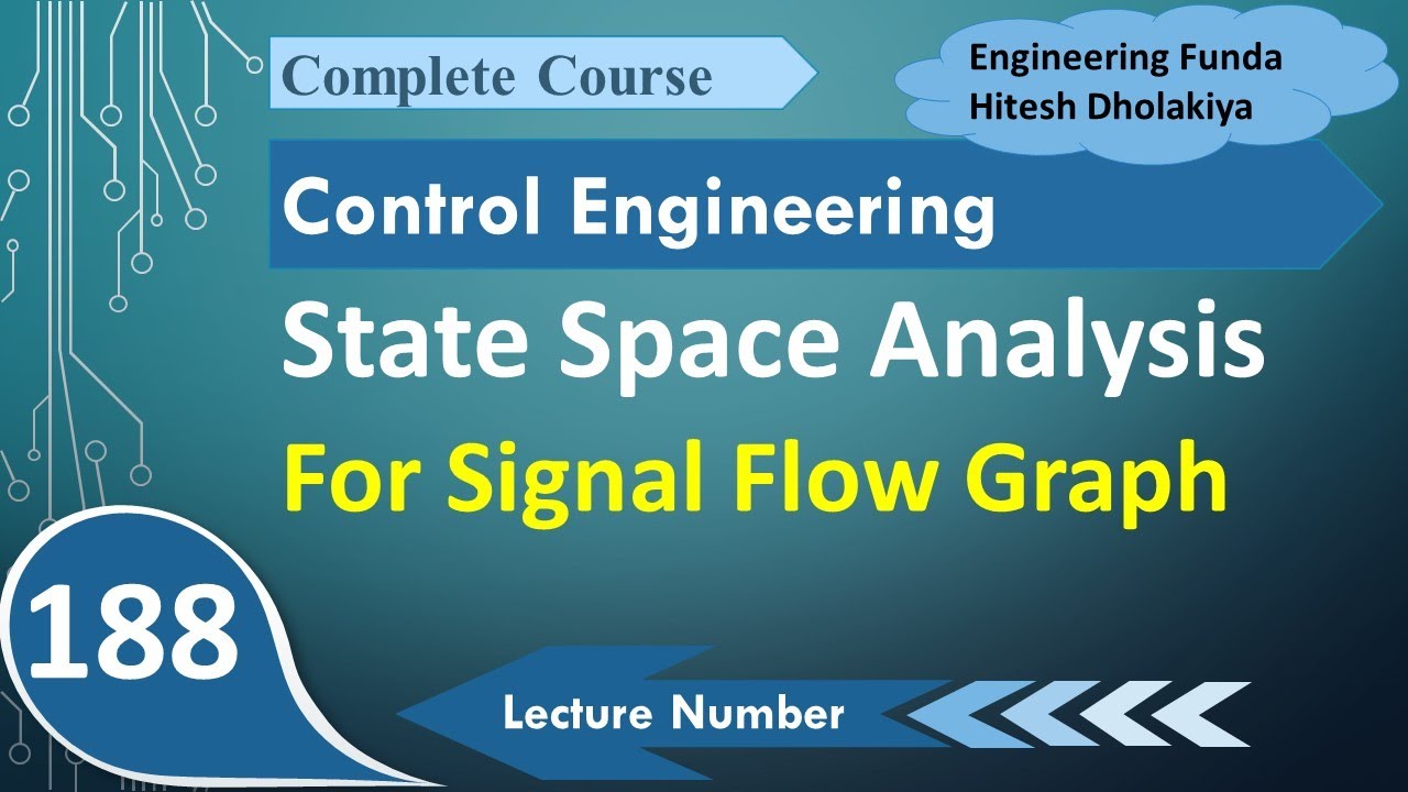 State Space Analysis for Signal Flow Graph Solved Example 2