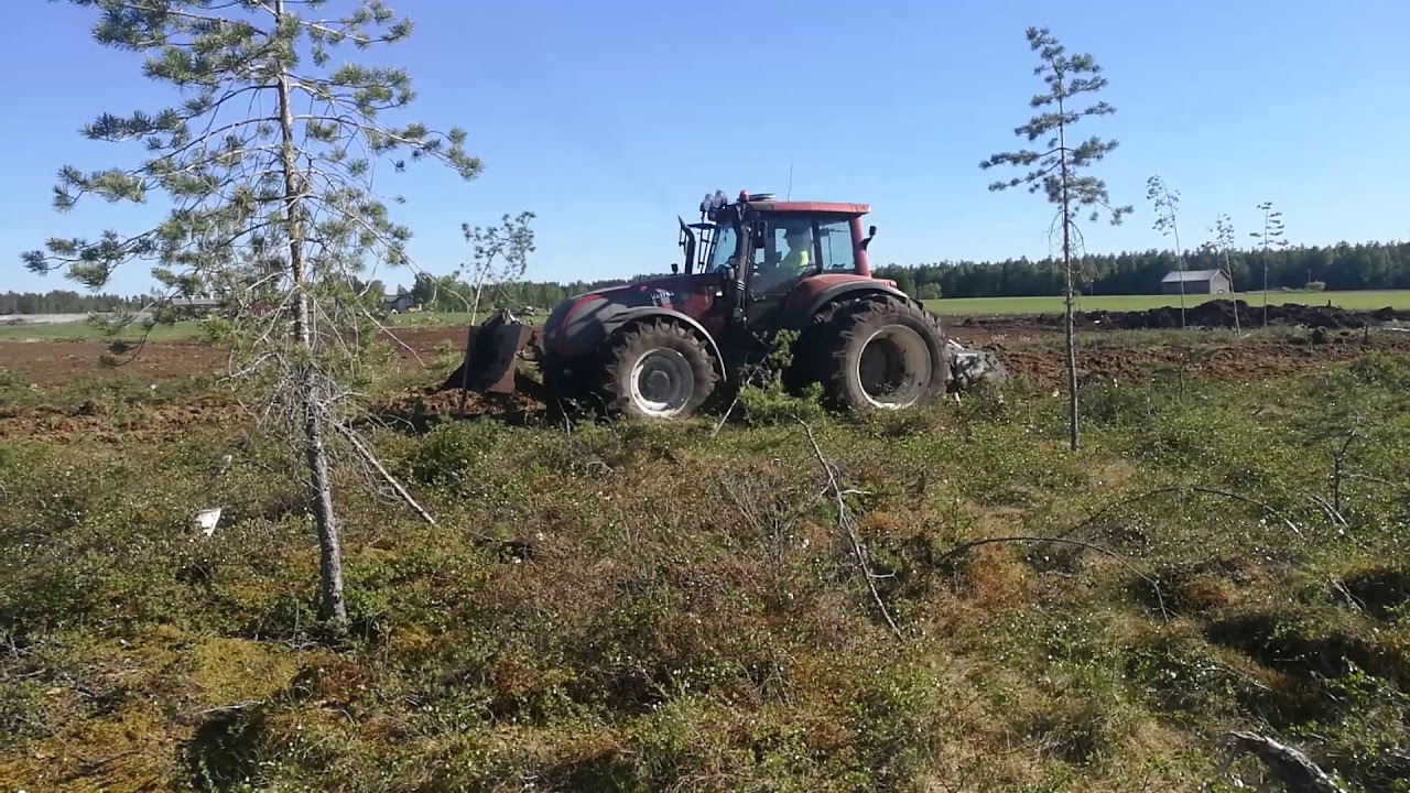 Pellon raivaus Fae jyrsimell&auml; 2018.