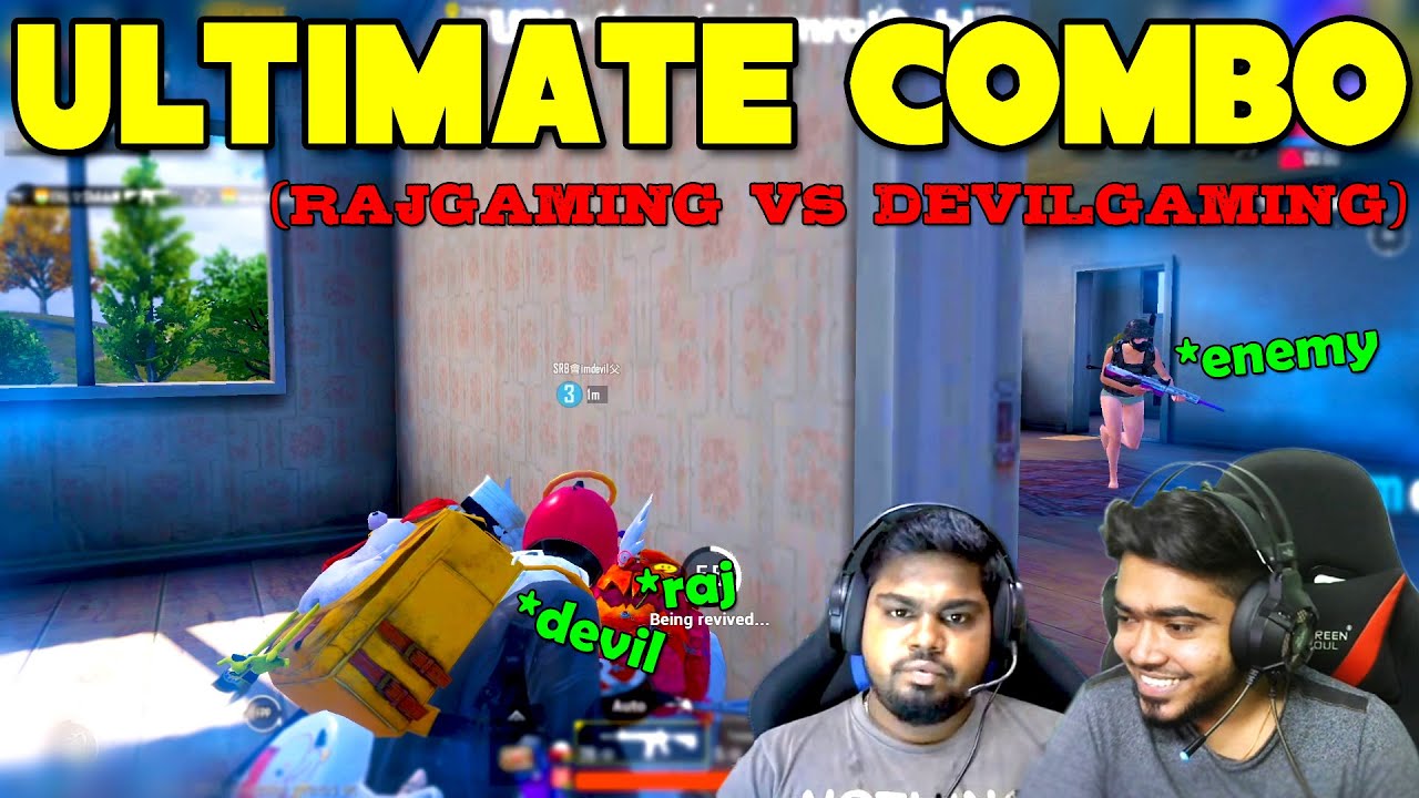 SRB Rajgaming vs DevilGaming Erangle Combo on Fire