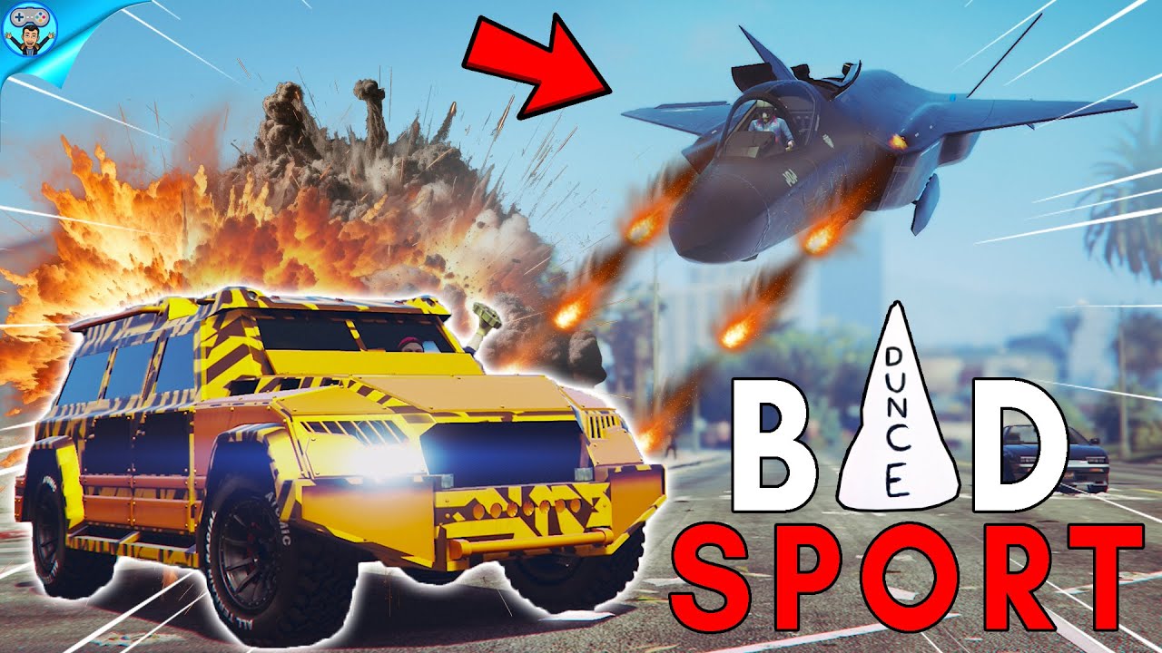 Троллинг 90 KD Tryhard в плохом спортивном лобби GTA Online!