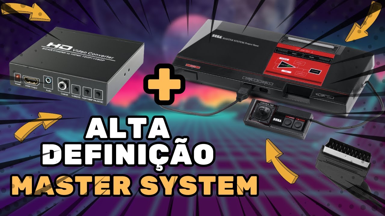 Obtenha a melhor qualidade de vídeo no MASTER SYSTEM: Configuração avançada do cabo Scart!