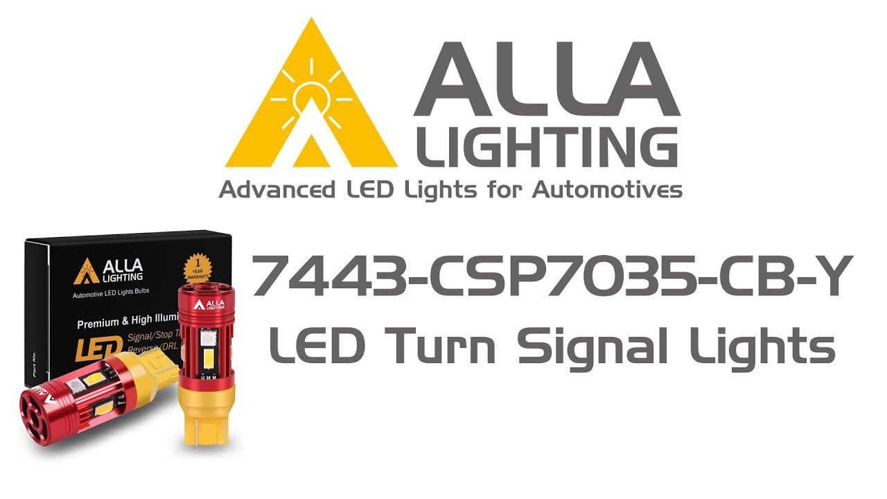 CAN Bus T20 7440 7443 LED Bulbs Amber Yellow Turn Signal Lights 7444NA