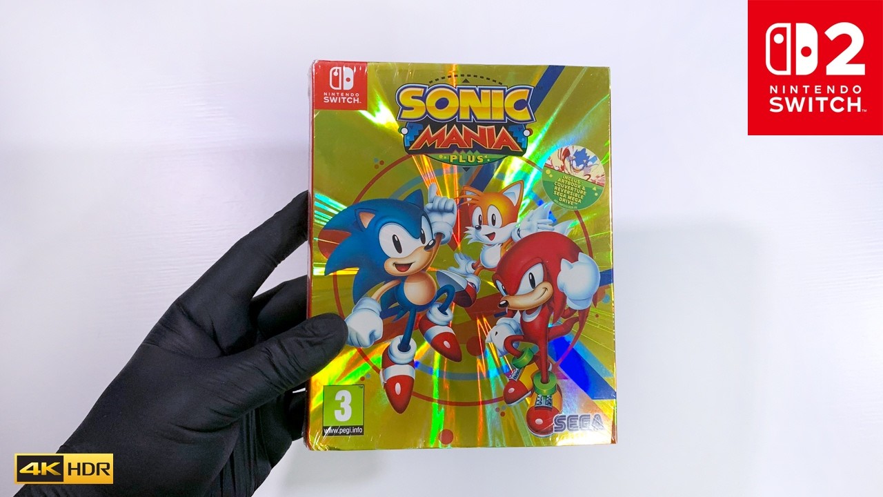 Sonic Mania Plus Unboxing + Gameplay (Nintendo Switch 2)