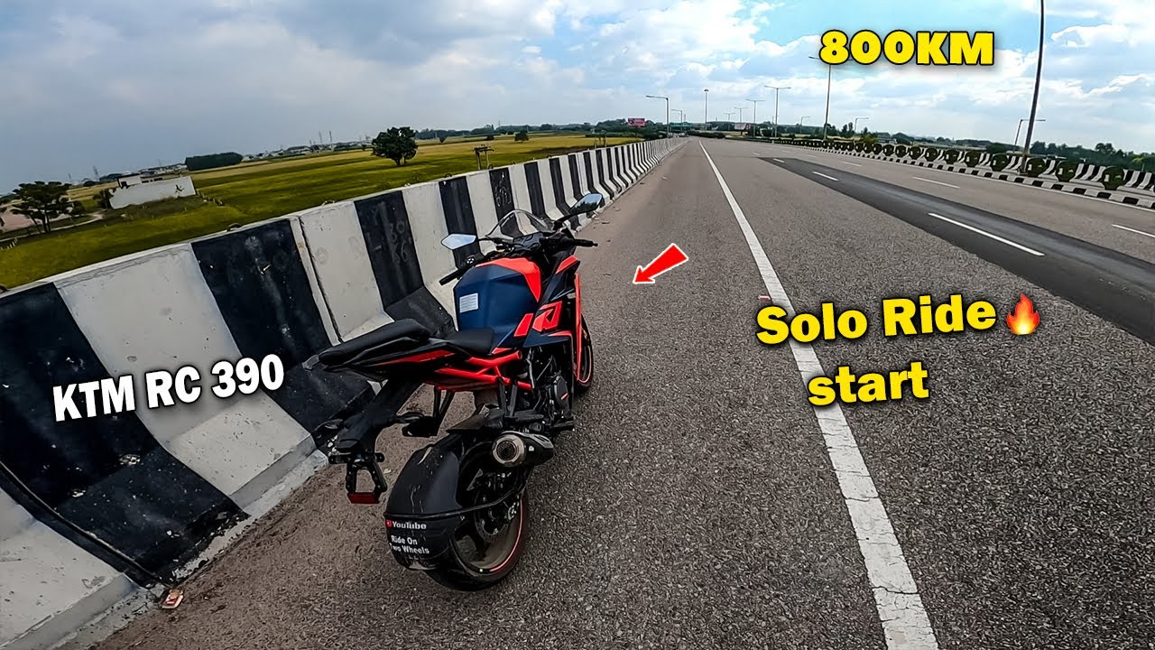 My first solo ride on ktm rc 390 😨 800KM Distance