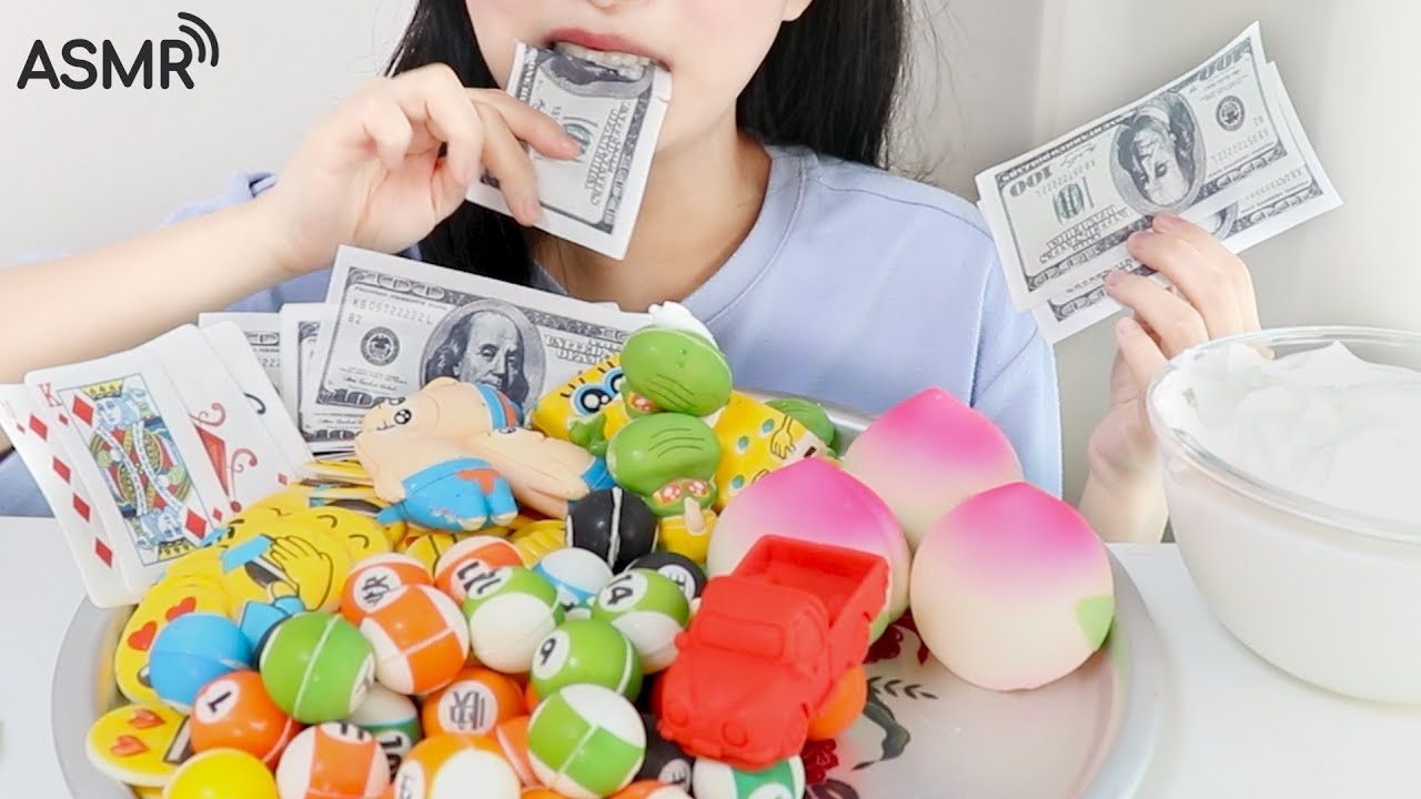 Шоколад со свежими сливками, едят ASMR _ настоящее звуковое шоу в стиле мукбанг