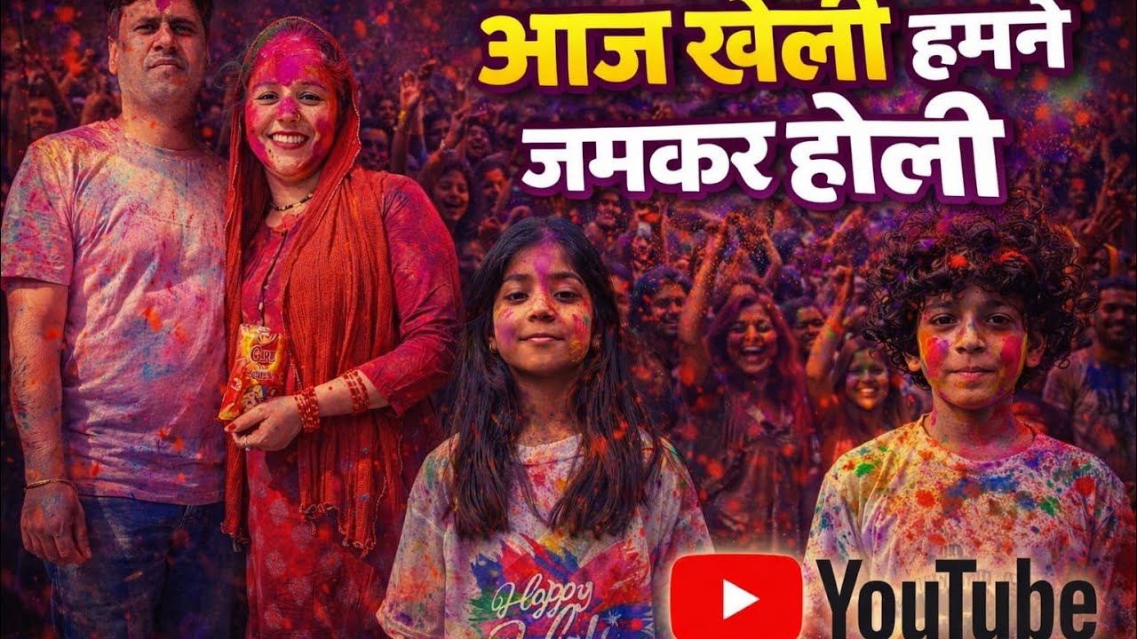 आज खेली हमने जमकर होली और खूब किया एन्जॉय  | Holi Festival 2026 | || Hema Pahadi vlogger ||
