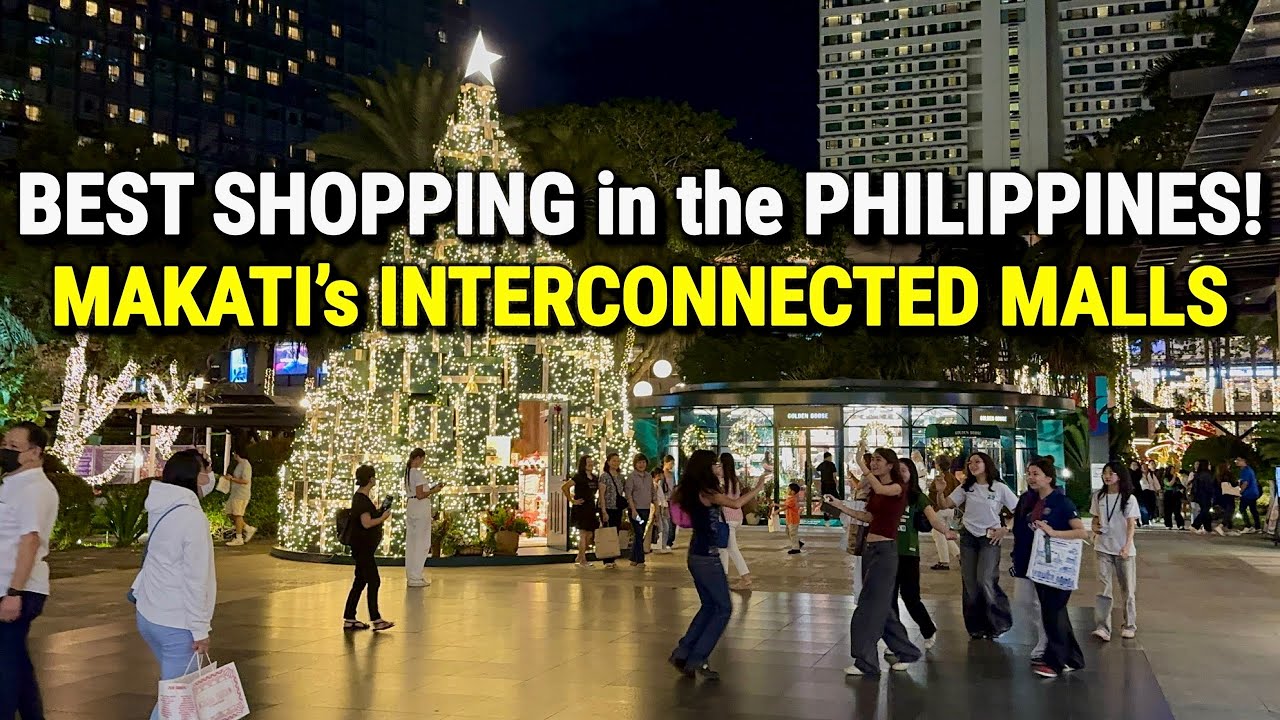 PHILIPPINES BEST SHOPPING AREA! Walking MAKATI&rsquo;s Interconnected Malls - Greenbelt, Glorietta & More!