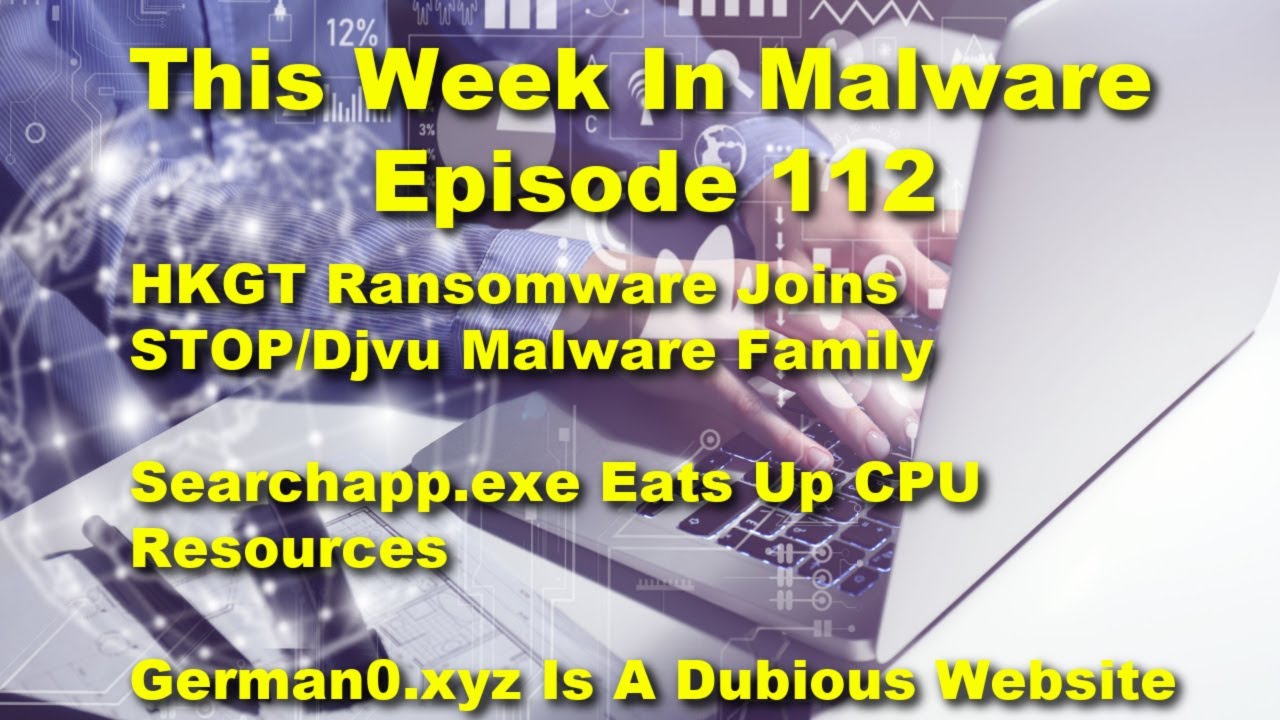 TWIM Ep112: HKGT Ransomware Attack, Searchapp.exe Eats Up CPU Resource, German0.xyz Hijacks Browsers