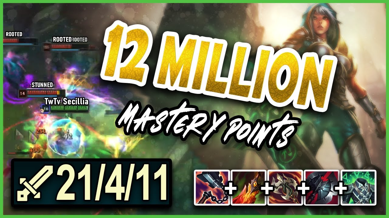 12 MILLION Mastery Point Riven SOLO carries rank game. (FUNNY AND POG)