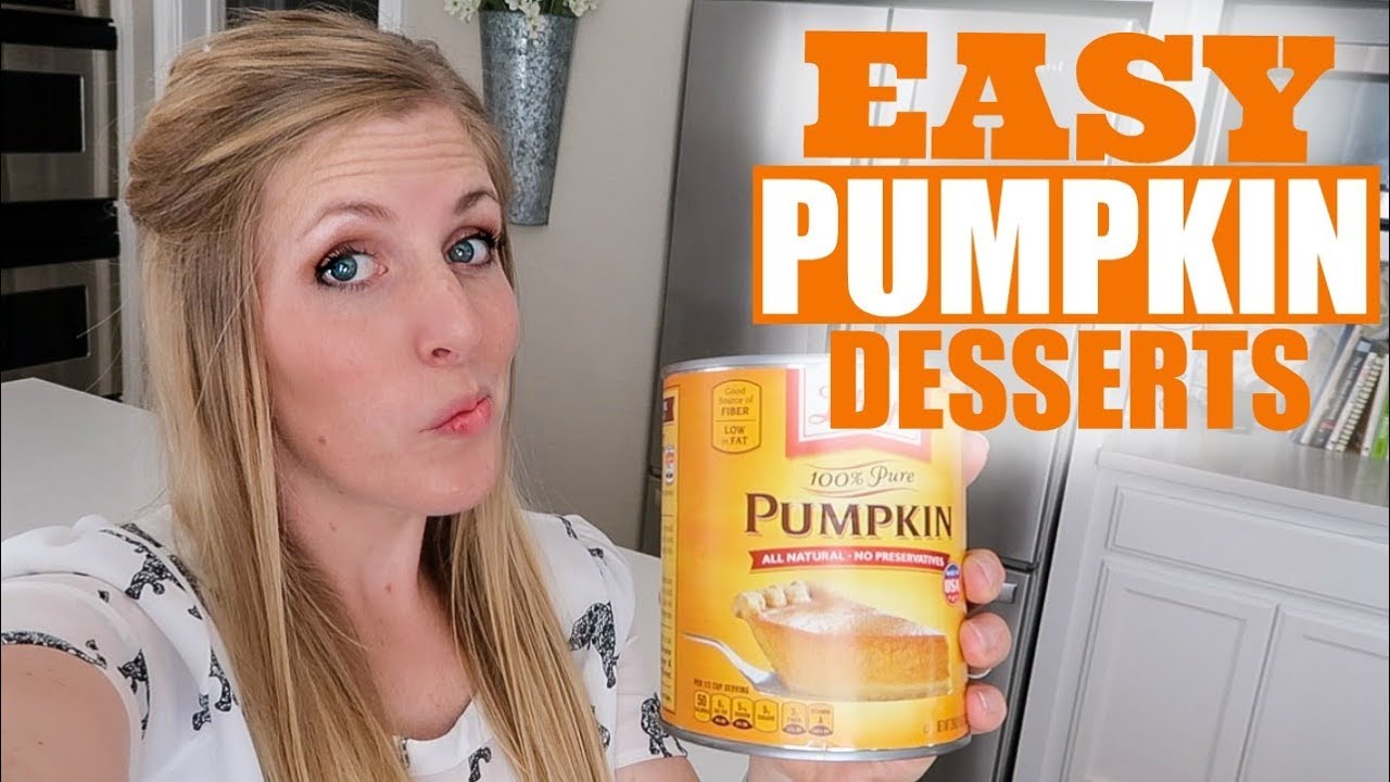 3 EASY Desserts for Pumpkin Lovers