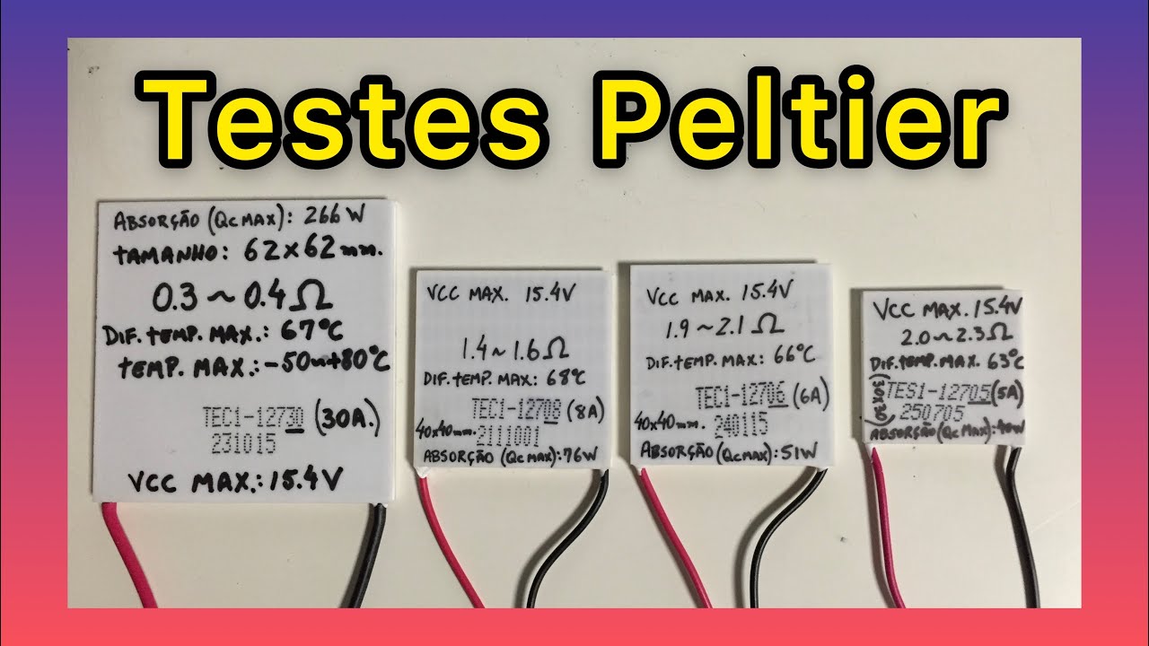 Oque falta você saber sobre peltiers, e a BIG de 30 amperes.
