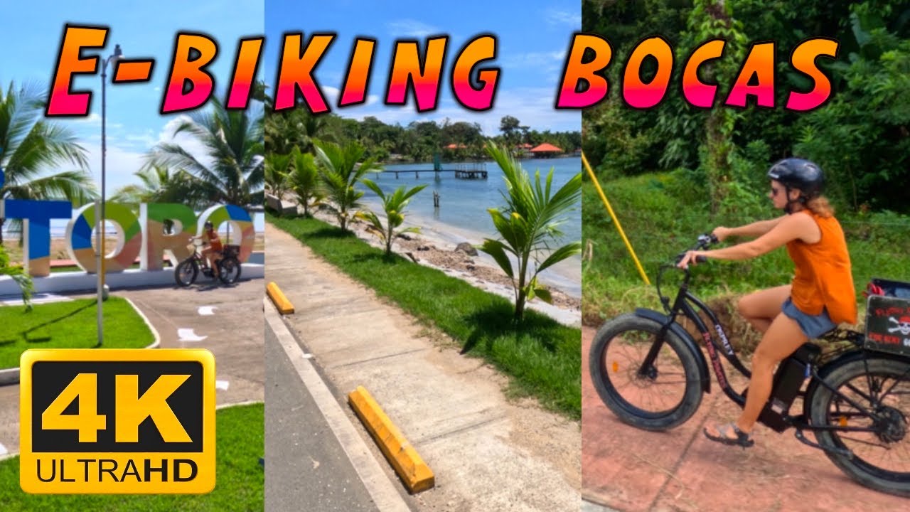E-biking across Isla Col&oacute;n, Bocas del Toro, Panama