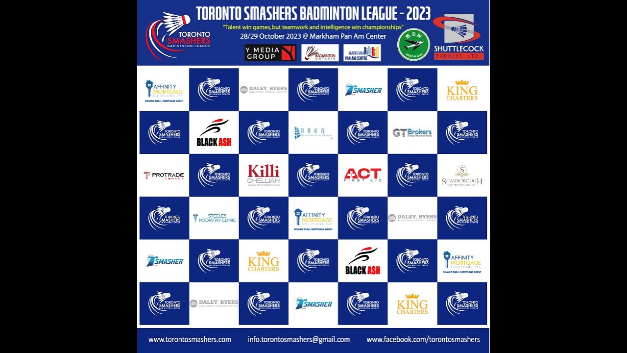 Oct 2023. Toronto Badminton Smasher League
