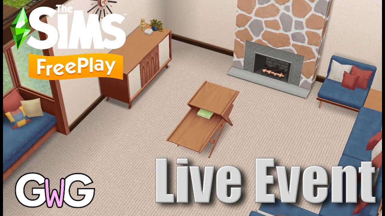 The Sims Freeplay- Mid-Century Mansion Live Event Prizes