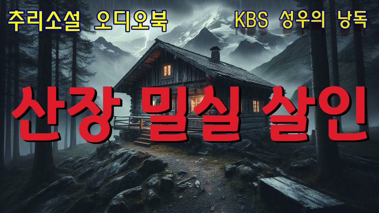 1980년대 한국추리소설 ㅡ고립된 산장에서 매일 밤 사람이 사라진다!