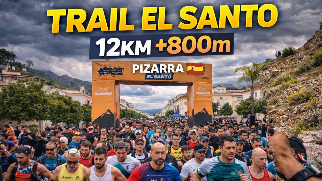 Trail el Santo Pizarra 4K 🇪🇸 | Carrera de Montaña 12KM +800m Desnivel | Running Experience