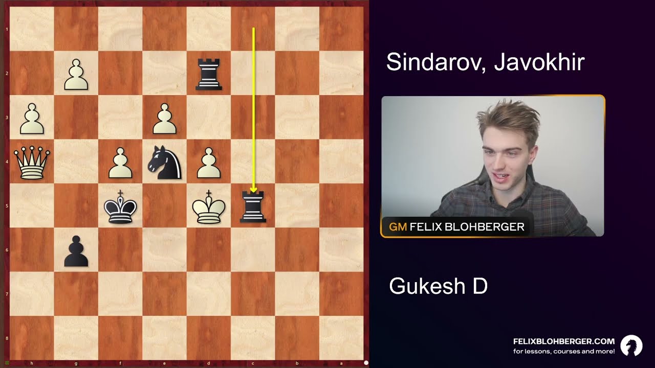 Sindarov vs Gukesh | Tata Steel 2026 Round 1