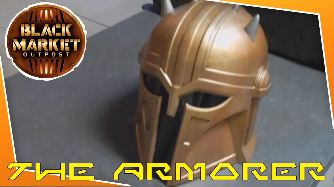 Painting a 3D Printed Armorer helmet from The Mandalorian