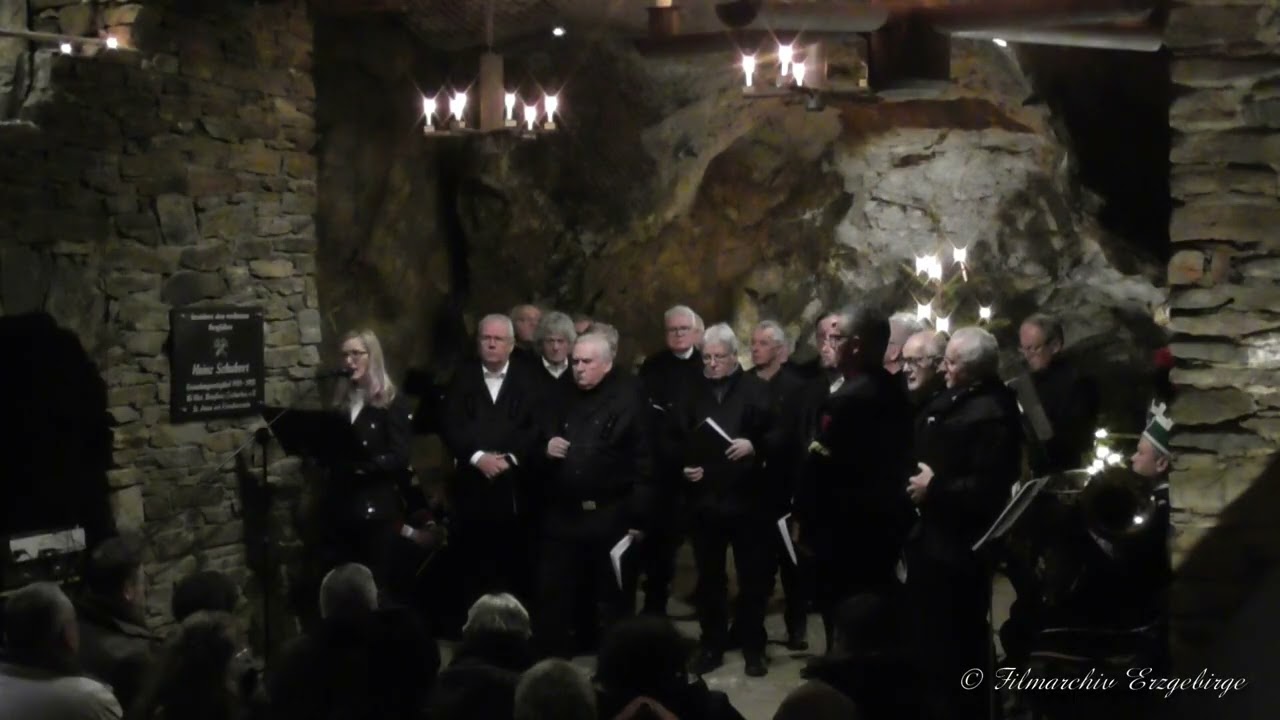 Mettenschicht 2025 - Besucherbergwerk "St.Anna am Freudenstein" Zschorlau/Erzgebirge mit Steigerlied