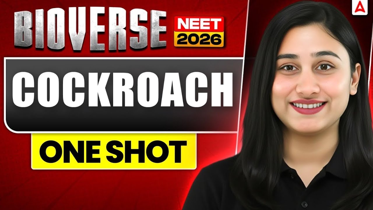 NEET 2026 Biology: Cockroach in ONE SHOT by Bharti Ma'am