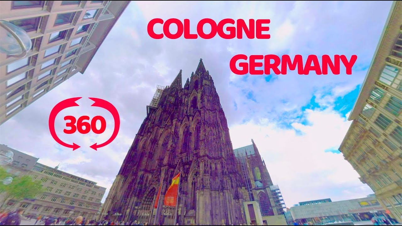 Cologne, Germany  VR 360 travel video. Кёльн, Германия.