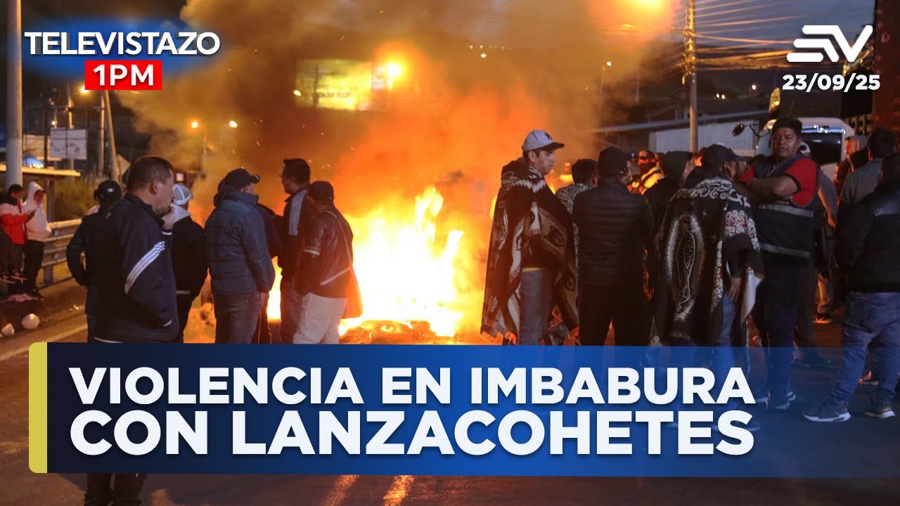 Encapuchados atacan con lanzacohetes en Imbabura | Televistazo 1PM #ENVIVO🔴NOTICIAS ECUADOR