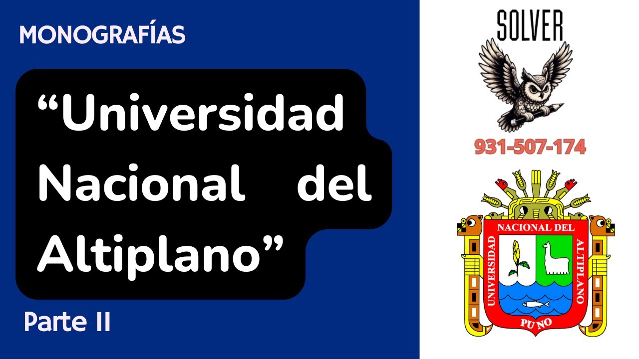 Monografía 20| Universidad Nacional del Altiplano