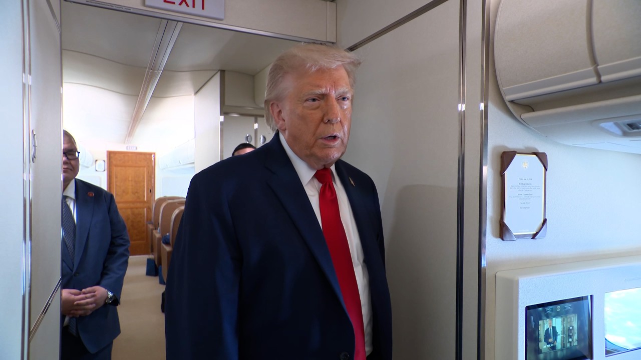 President Trump Gaggles with Press on Air Force One En Route Chippewa Falls, WI, Jun. 5, 2026