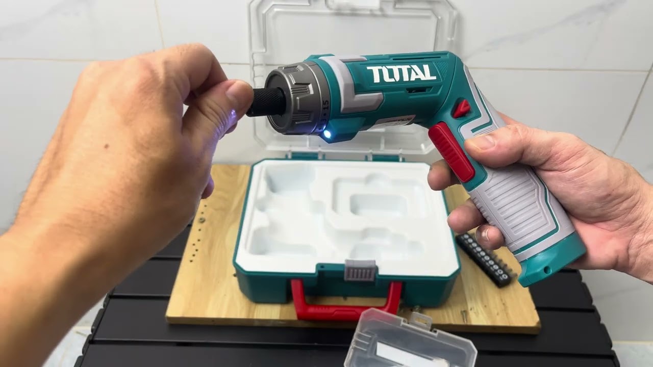 MÊ DỤNG CỤ | SERIES MÁY SIẾT VÍT -  TẬP 3 : MÁY SIẾT VÍT DÙNG PIN 8V TOTAL TSDLI08025